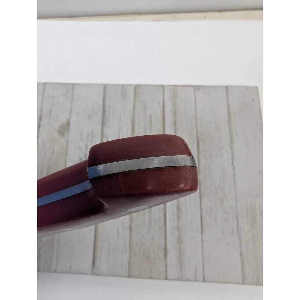 Paula Deen Chef Knife Stainless Steel Red Handle 8" Blade 13-1/2" Long - Picture 12 of 12